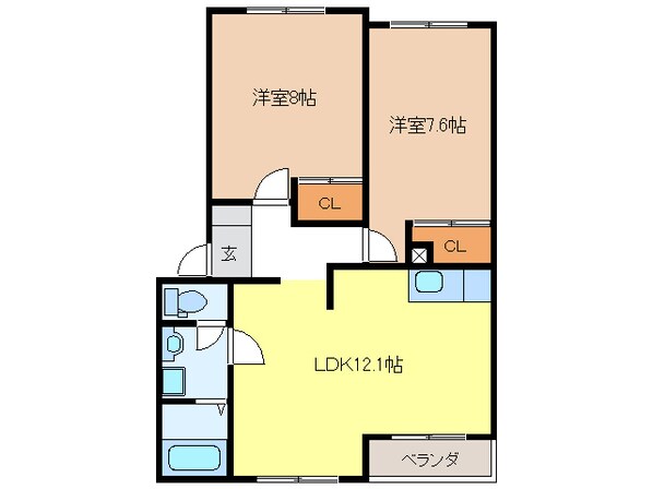 サンローラ　オオヒラの物件間取画像